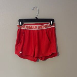 Under Armour Women's Athletic Red Shorts